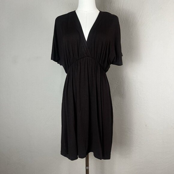 Lock & Love 2 Short Sleeve‎ Kimono Style Deep V Neck Casual Summer Dresses Large - Picture 6 of 9